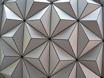 Epcot Sphere closeup (Click to enlarge)