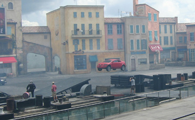 Car jumping ramp (Click to enlarge)