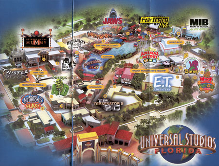 Universal Studios Florida map (Click to enlarge)