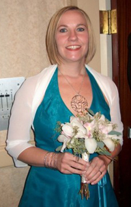 Sister in bridesmaid dress (Click to enlarge)