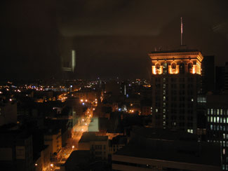 View of Baltimore at night (Click to enlarge)