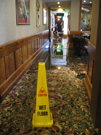 Flooded hallway (click to enlarge)