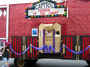 Church float, Passion of the Christ (Click to enlarge)