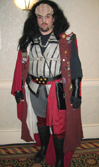 Klingon costumer (Click to enlarge)