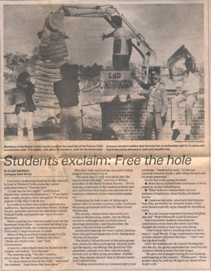 Free the Hole article (Click to enlarge)