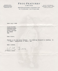 Terry Jones letter (Click to enlarge)