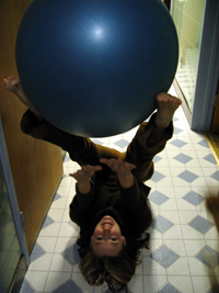 Sister with a ball (Click to enlarge)