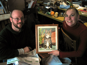 Sister and Fiance with Beaner portrait (Click to enlarge)