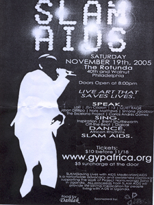 Slam AIDS flyer (Click to enlarge)