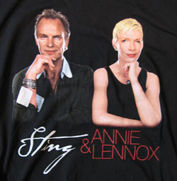 Sting and Annie Lennox (Click to enlarge)