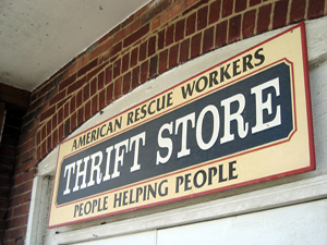 Thrift store sign (Click to enlarge)