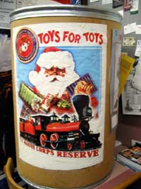 Toys for Tots barrel (Click to enlarge)