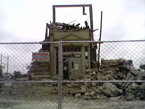 Wrecked door (Click to enlarge)